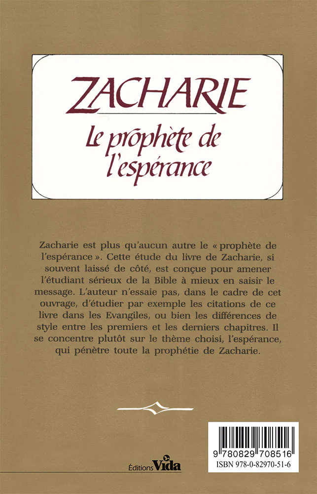 Zacharie Prophète de L'Espérance – Image 2