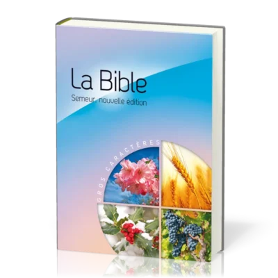 Bible Semeur Gros Caractères Bleu-Rose
